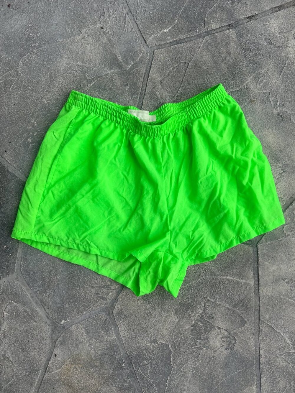 Urban Outfitters Urban Renewal Vintage Neon Green Women's Running Shorts - XS